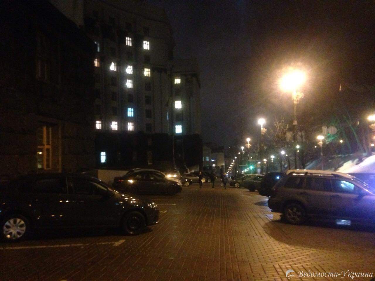 Правительственный квартал в Киеве утих после дневных протестов (Фото)