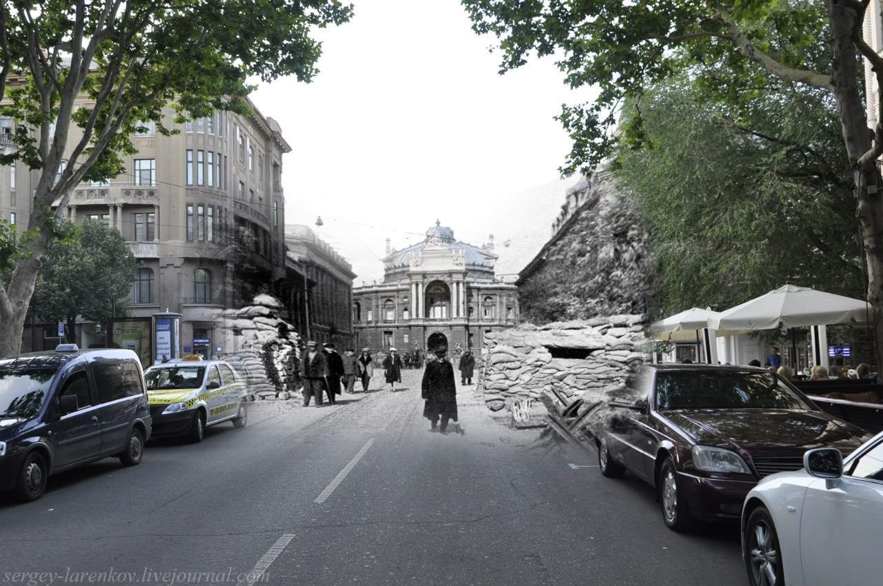 В Одессе соединилось прошлое и нынешние время (Фото)