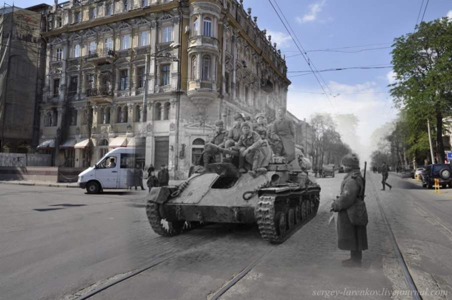 В Одессе соединилось прошлое и нынешние время (Фото)
