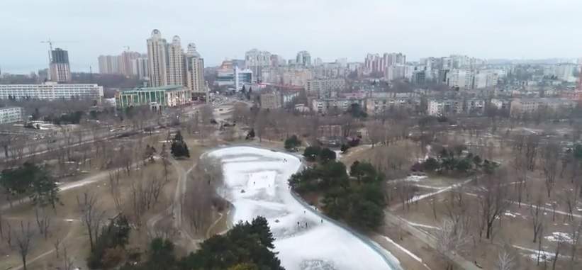 Парк Победы в Одессе с высоты птичьего полёта (видео)