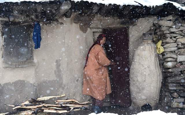 Чудо природы: в индийской провинции неожиданно выпал снег (фото)