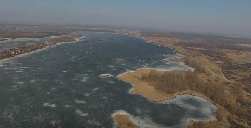 Сумские голубые озёра с высоты птичьего полёта (видео)