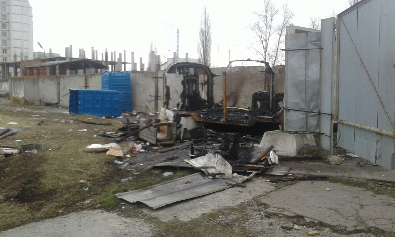 В Харькове произошёл двойной пожар (фото)