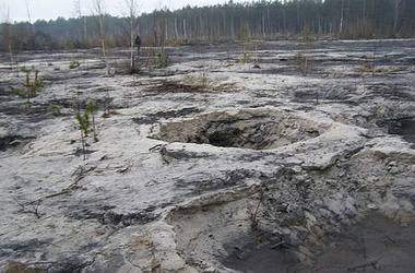 «Убивается украинская земля»: Береза показал янтарные «кратеры» (фото)