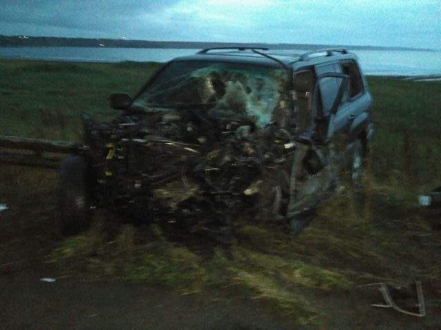 На Одесчине водитель «Lexus» не справился с управлением и протаранил грузовик (фото)