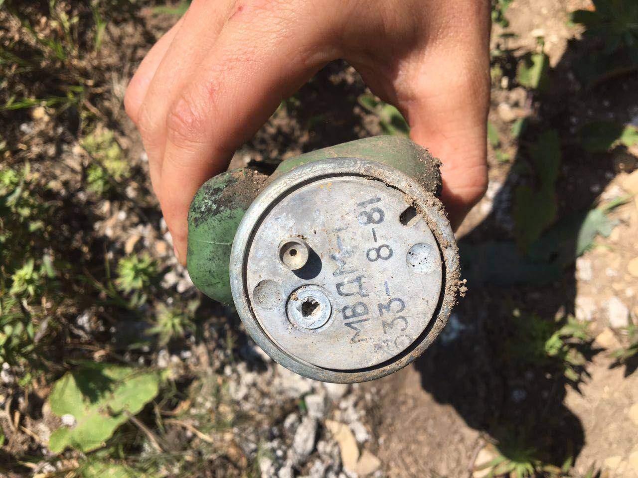 В зоне АТО был обнаруженл тайник с боеприпасами российского производства (фото)