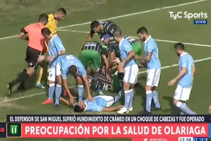 Спортивный судья спас жизнь аргентинскому футболисту (видео)