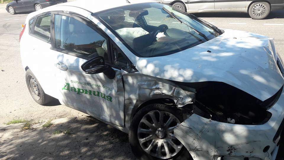 В результате аварии в Виннице разбились два авто (фото)