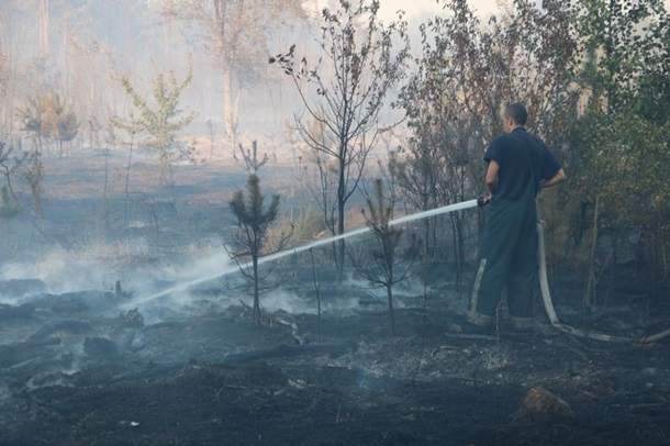 Масштабный пожар в Киеве: Горело четыре гектара сухого настила (Видео)