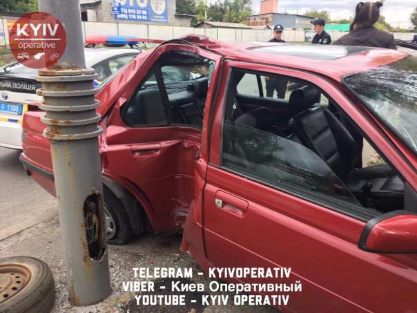 В столице женщина попала в ДТП после недавнего ремонта авто (Видео)