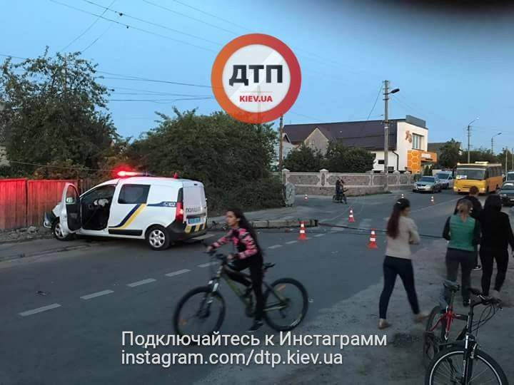 Под Киевом 8-летний велосипедист попал под колеса правоохранителей (Фото)