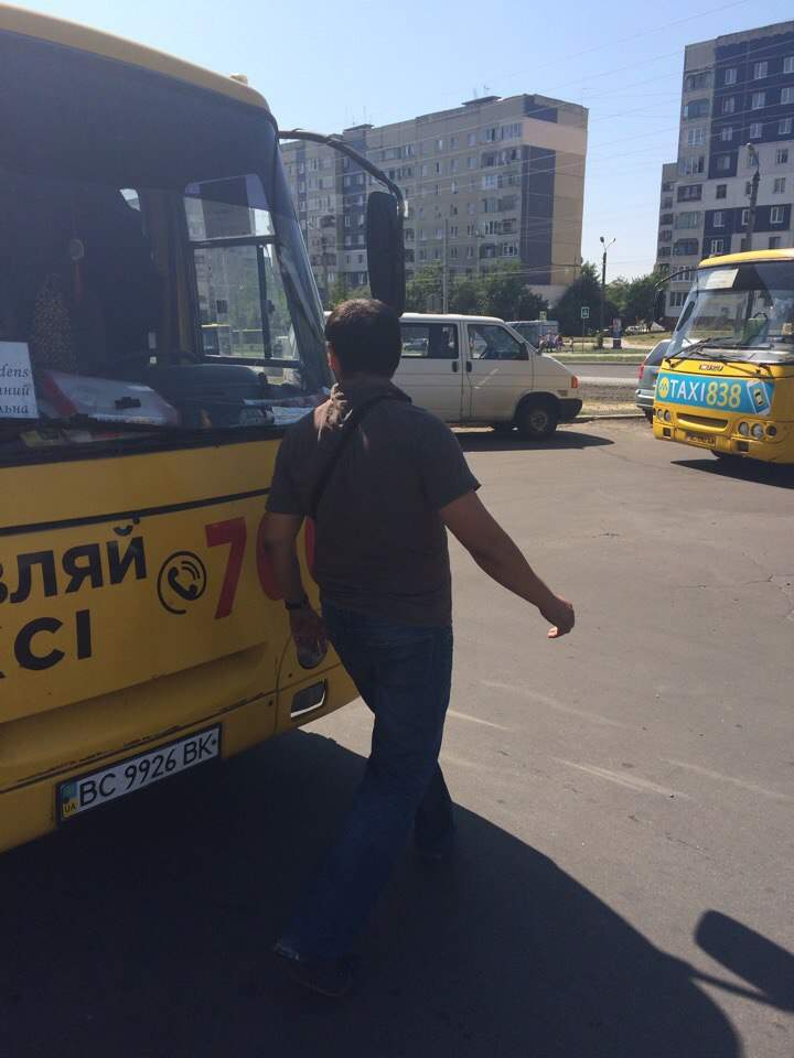 Во Львове водитель маршрутки отказался везти пенсионера (Фото)