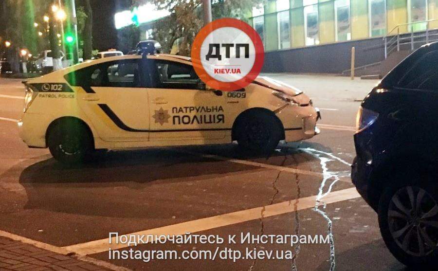 В столице авто патрульных попало в ДТП (Фото) 