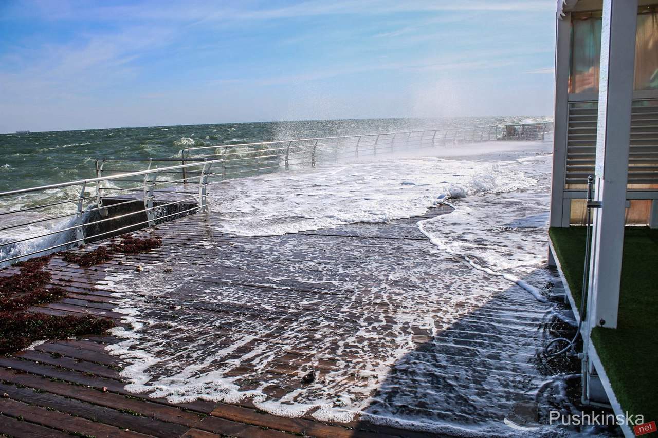 Фотофакт: в Одессе  купаются в море даже в шторм