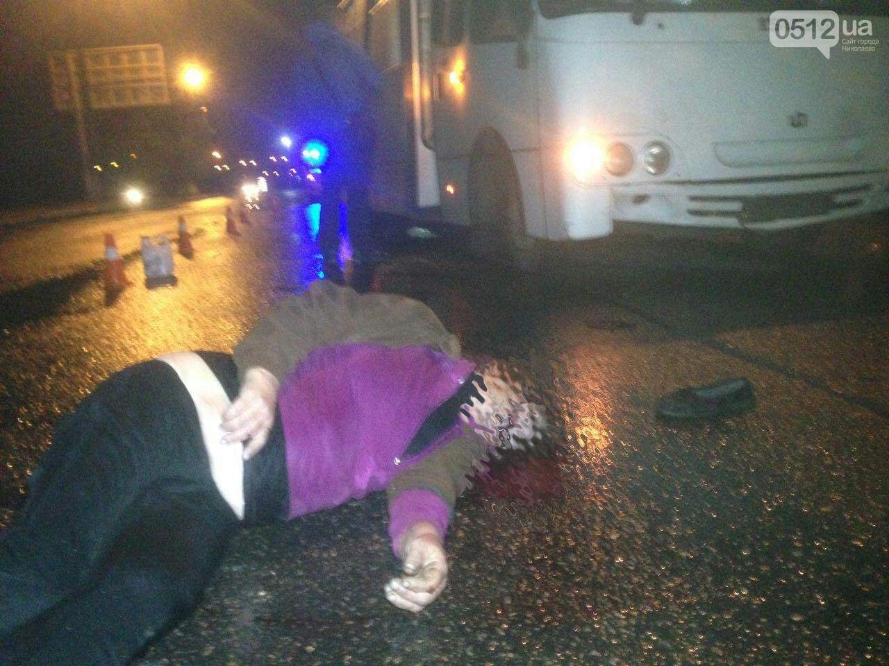 В Николаеве под колёсами автобуса погибли нарушители ПДД (фото)