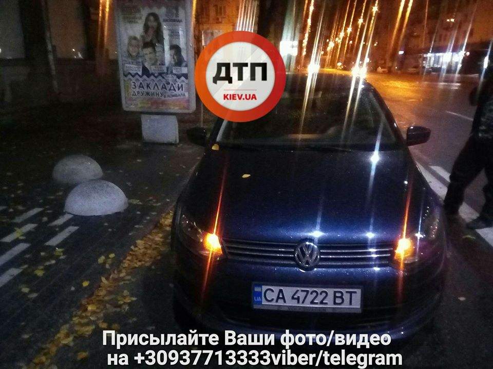 В Киеве произошло ДТП с пострадавшими из-за пьяного пешехода-нарушителя (Фото)