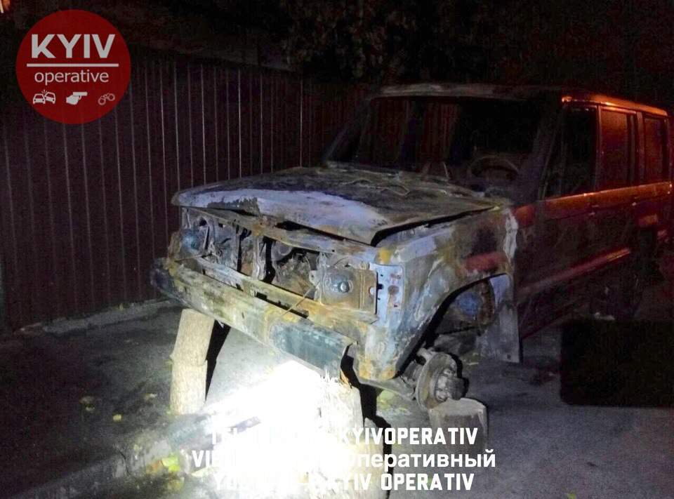 В Киеве неизвестные совершили ряд поджогов (Фото)