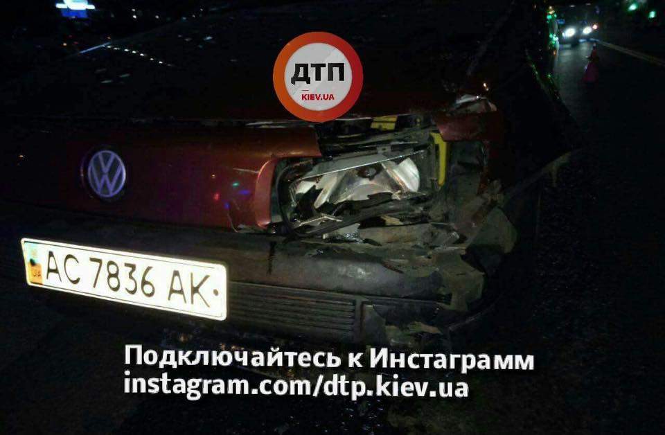 В Киеве произошло тройное ДТП с нетрезвым водителем (Фото)