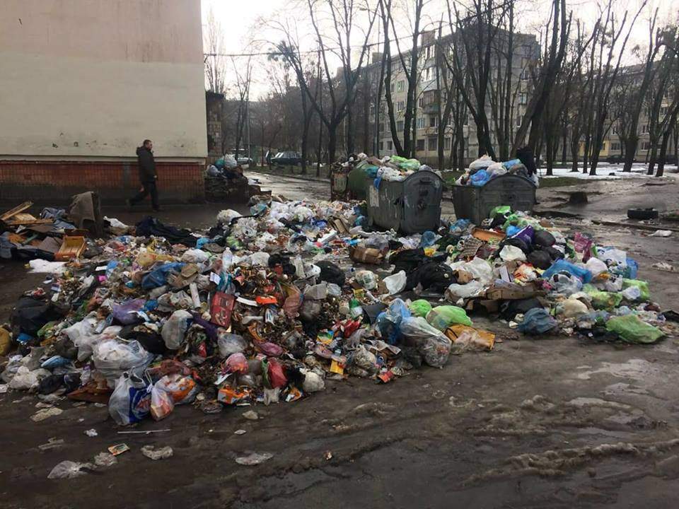 В Киеве одна из улиц превращается в свалку (Фото)