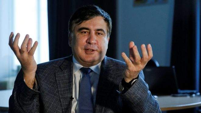 Михаил Саакашвили запел в зале заседания Апелляционного суда Киева (видео)