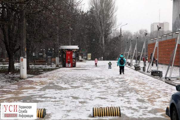 К середине зимы одесситы дождались снега и мороза (Фото) 
