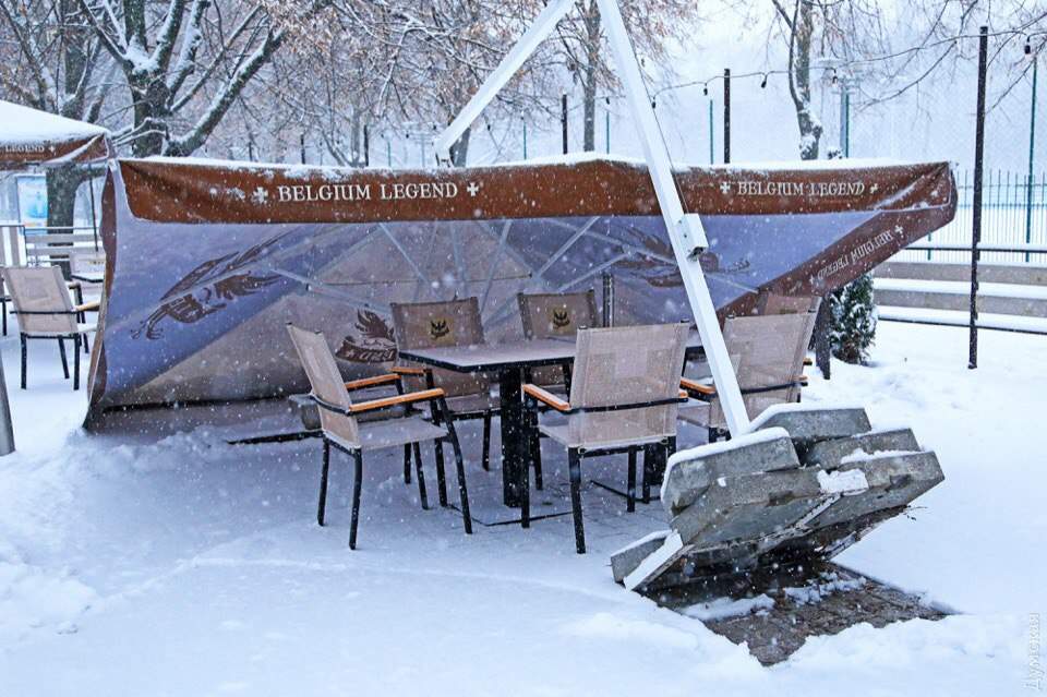 Снежная сказка в Одессе: Город замело (Фото)