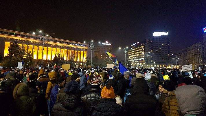 В Бухаресте стартовали масштабные акции протестов против новой реформы юстиции (Видео)