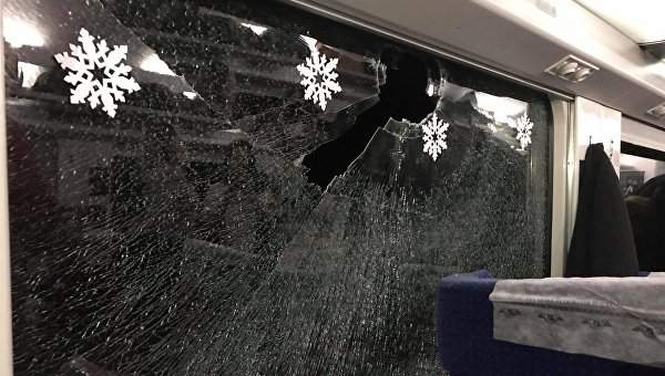 Руслана Лыжичко едва не пострадала от хулигана, который разбил окно поезда (Фото)