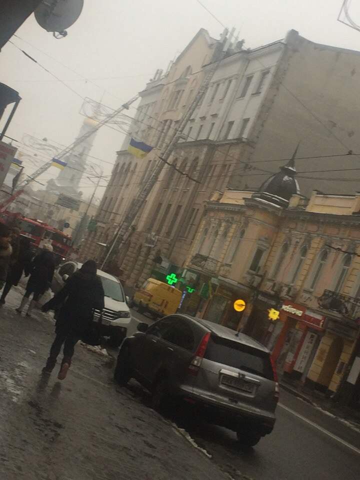 В центре Харькова произошел масштабный пожар (фото)