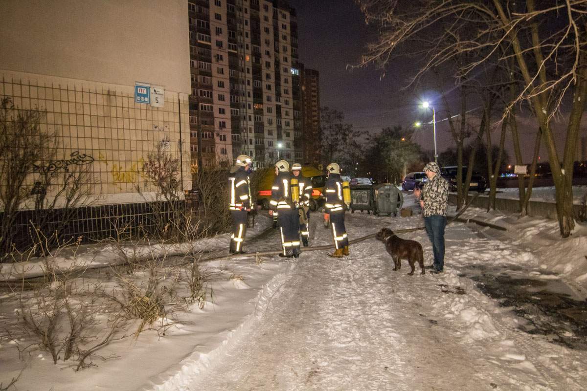 В Киеве в многоэтажном жилом доме произошел пожар (фото)