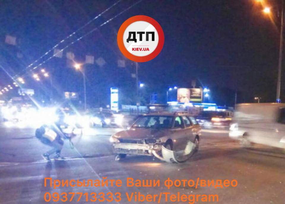 В Киеве столкнулись автомобили "Daewoo Lanos" и "Opel "(фото)