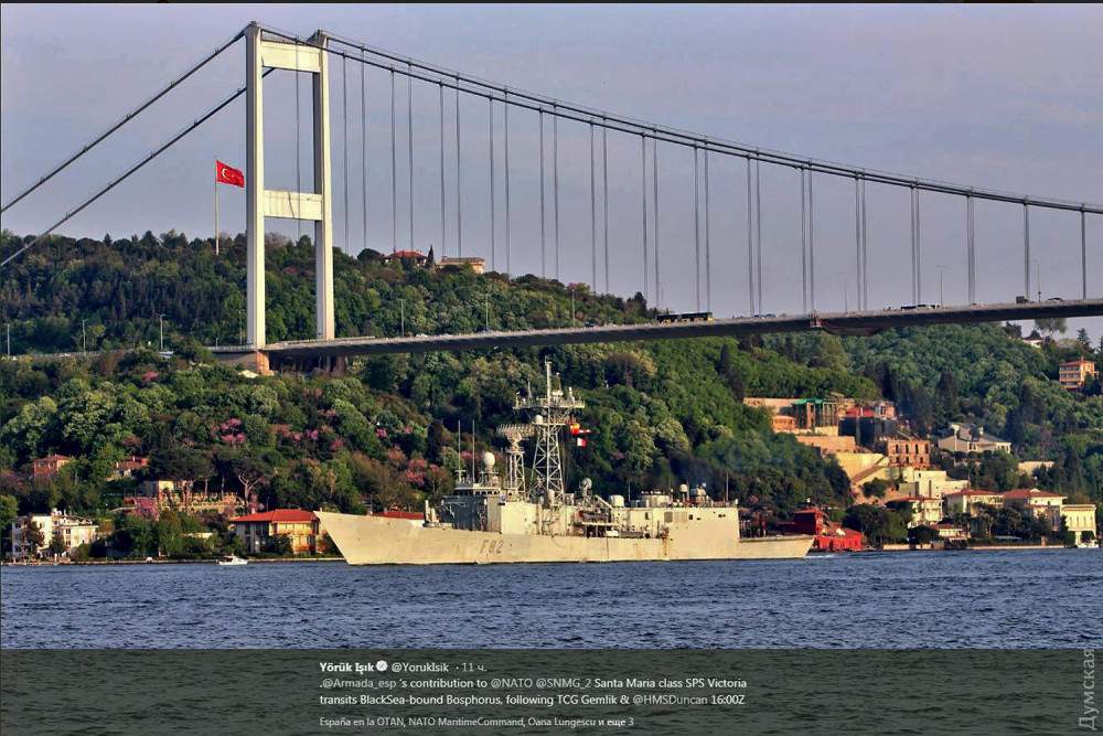 В Черное море вошли военные корабли НАТО (фото)