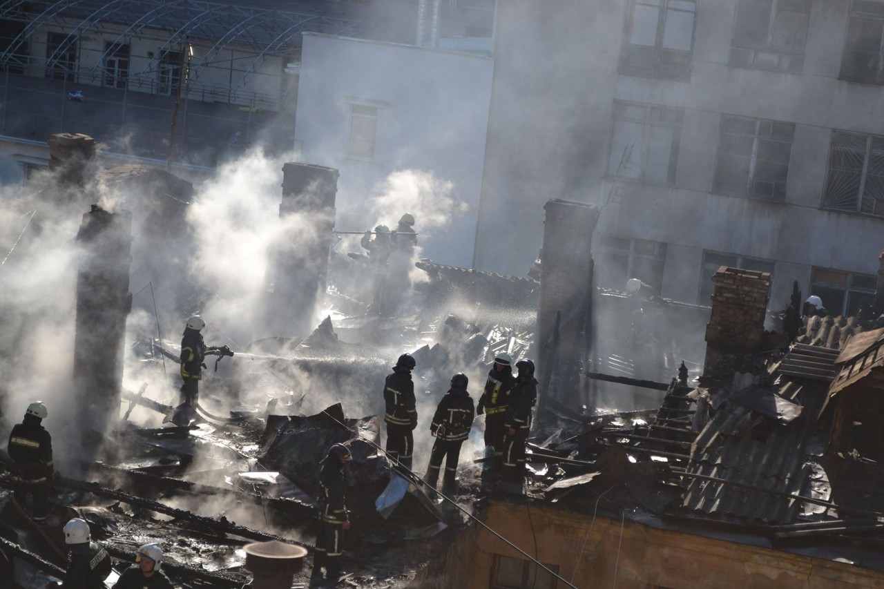 В результате пожара в Одессе погиб человек