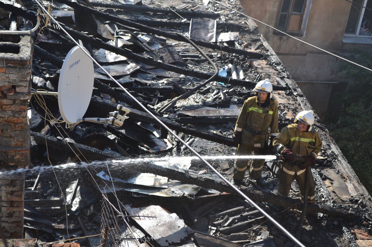 В результате пожара в Одессе погиб человек