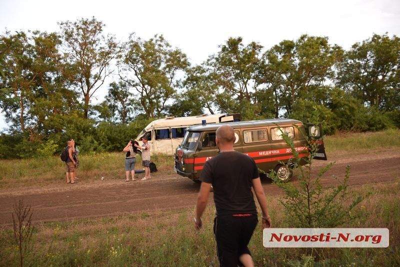 В Одесской области микроавтобус 