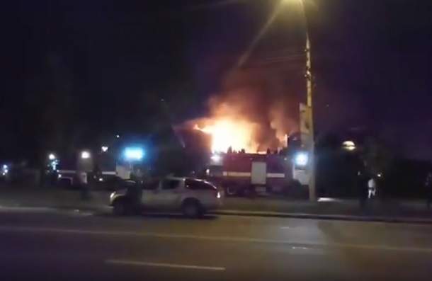 Во Львове сгорел ресторан 