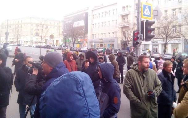 В Харькове под зданием горсовета состоялась акция протеста