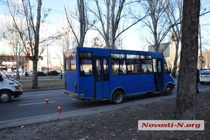 В Николаеве маршрутное такси сбило пешехода-нарушителя (фото)