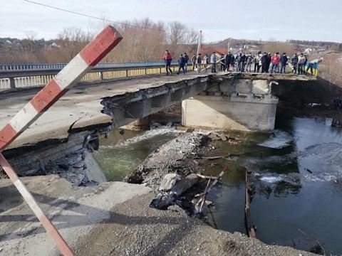 В Тернопольской области рухнул мост