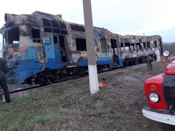 В поезде Колосовка-Николаев произошел пожар