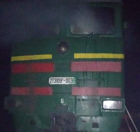 В Николаевской области на полном ходу загорелся поезд
